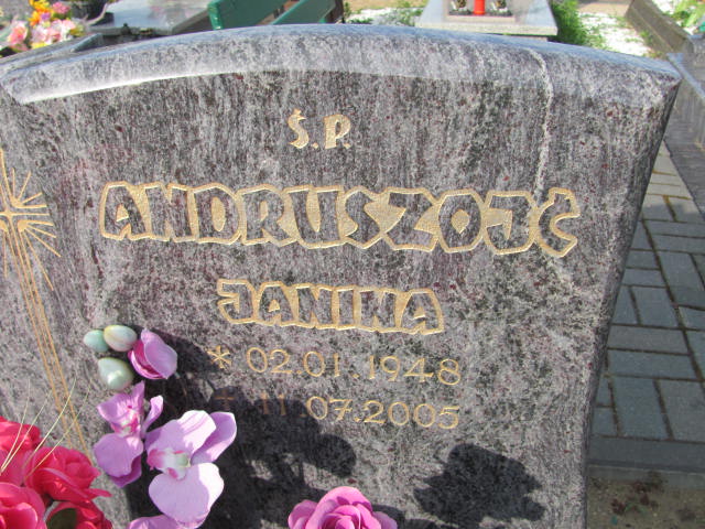 Janina Andruszojć 1948 Lubin - Grobonet - Wyszukiwarka osób pochowanych