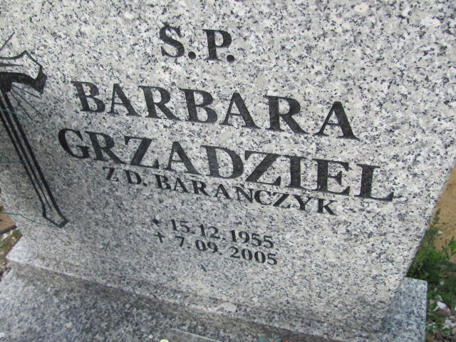 Barbara Grządziel 1955 Lubin - Grobonet - Wyszukiwarka osób pochowanych
