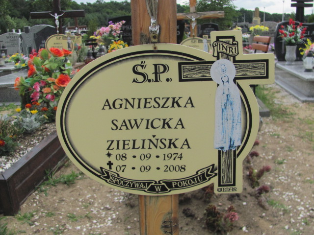 Agnieszka Sawicka Zielińska 1974 Lubin - Grobonet - Wyszukiwarka osób pochowanych