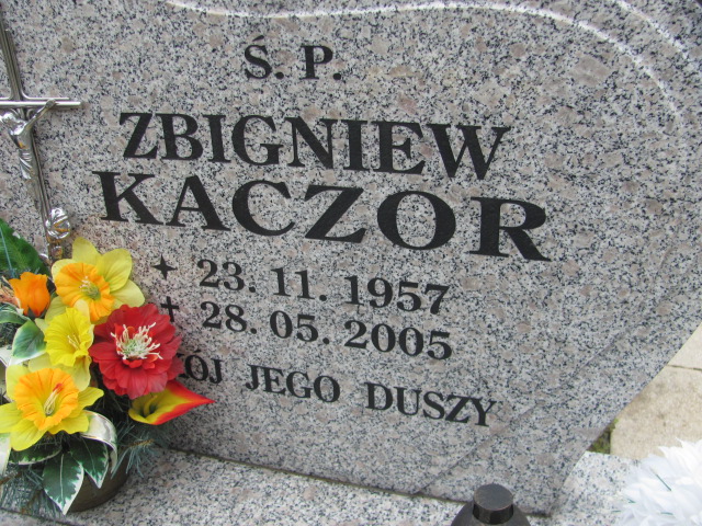 Zbigniew Kaczor 1957 Lubin - Grobonet - Wyszukiwarka osób pochowanych