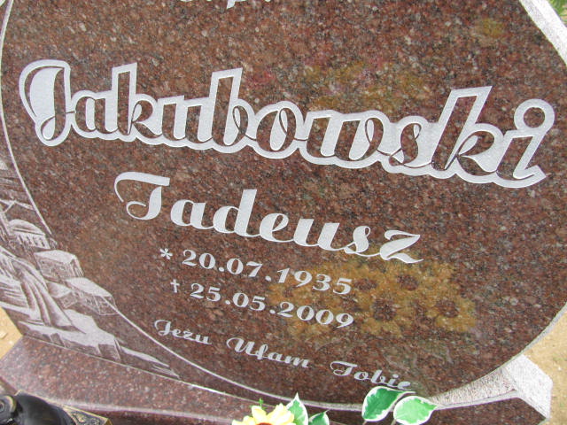 Tadeusz Jakubowski 1935 Lubin - Grobonet - Wyszukiwarka osób pochowanych