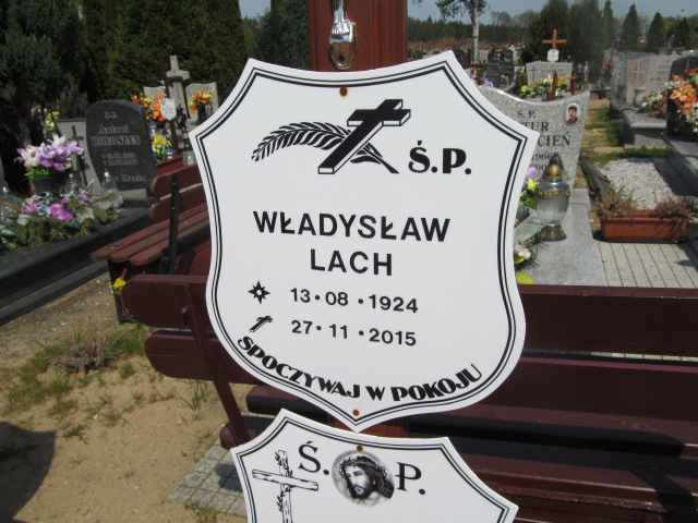 Władysław Lach 1924 Lubin - Grobonet - Wyszukiwarka osób pochowanych