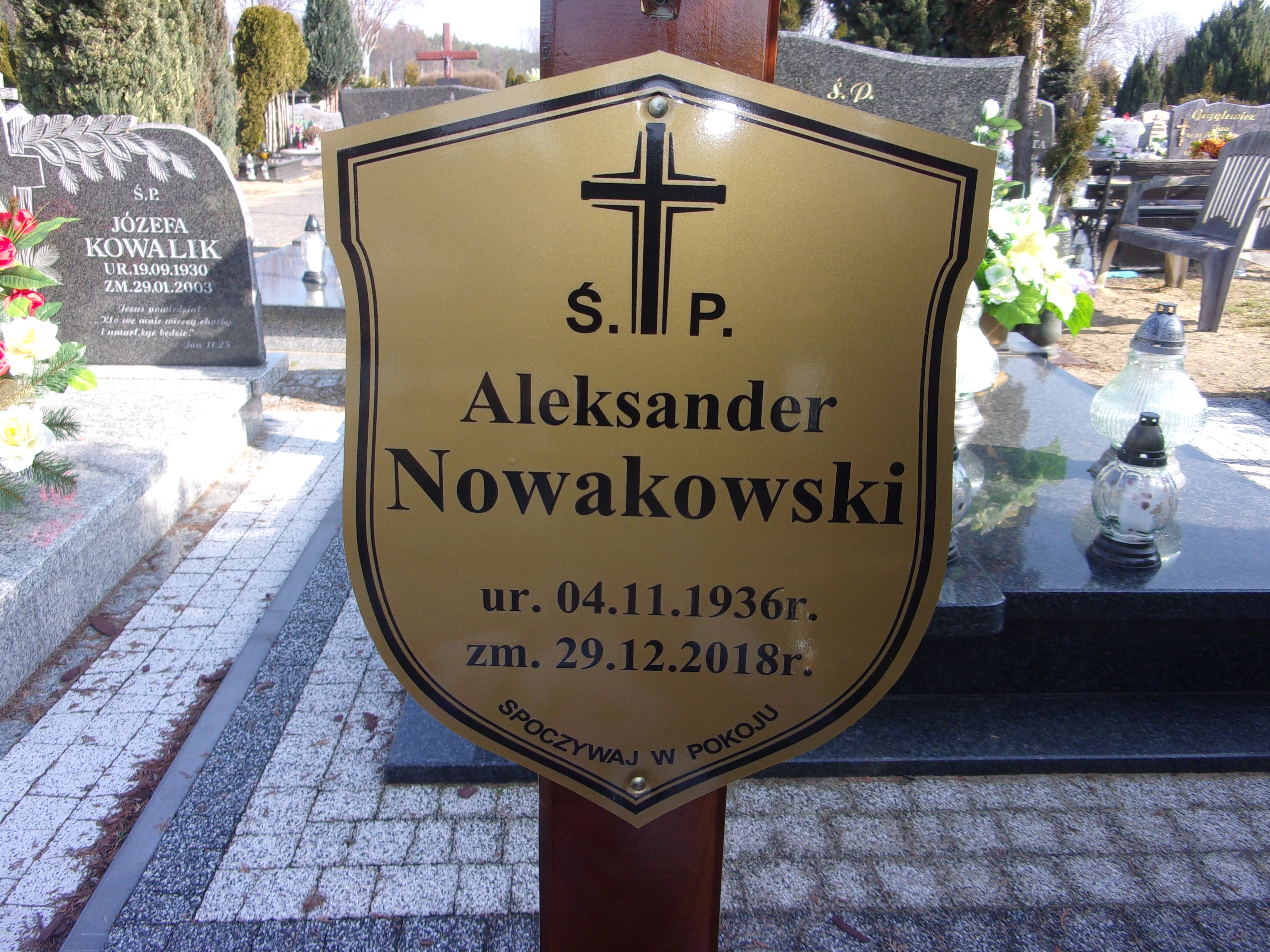 Aleksander Nowakowski 1936 Lubin - Grobonet - Wyszukiwarka osób pochowanych