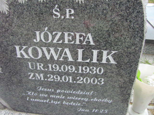 Józefa Kowalik 1930 Lubin - Grobonet - Wyszukiwarka osób pochowanych