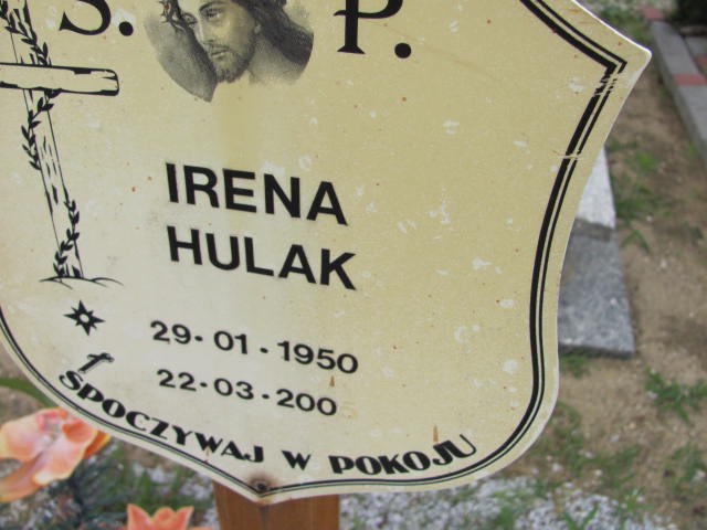 Irena Hulak 1950 Lubin - Grobonet - Wyszukiwarka osób pochowanych