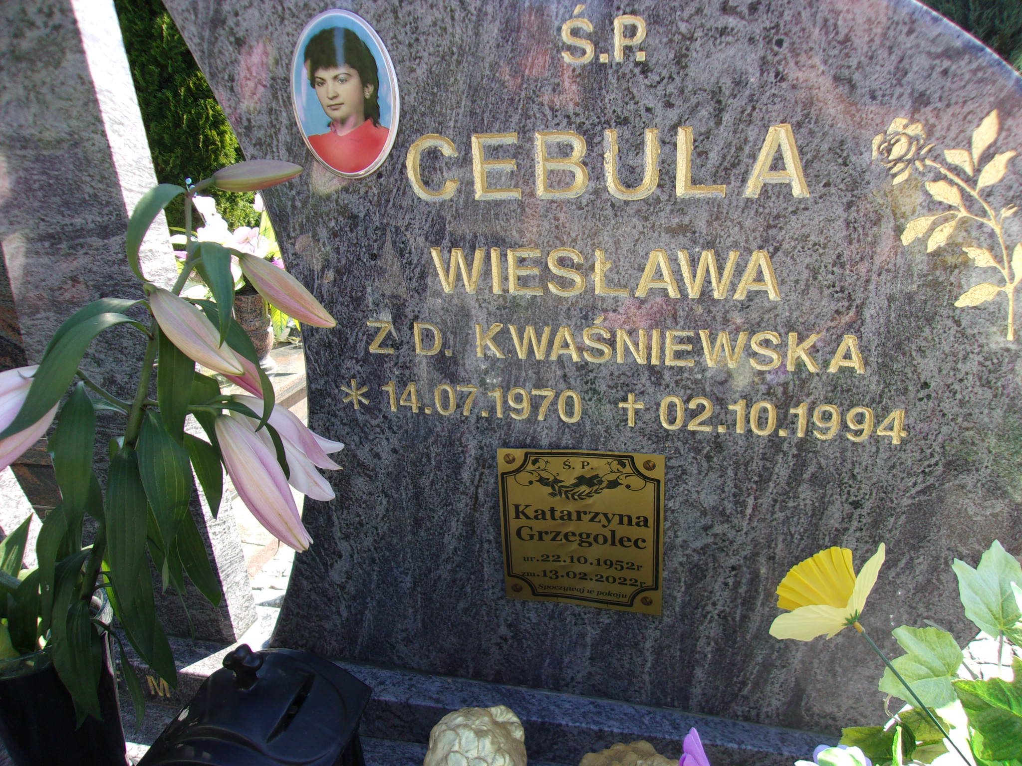 Katarzyna Grzegolec 1952 Lubin - Grobonet - Wyszukiwarka osób pochowanych