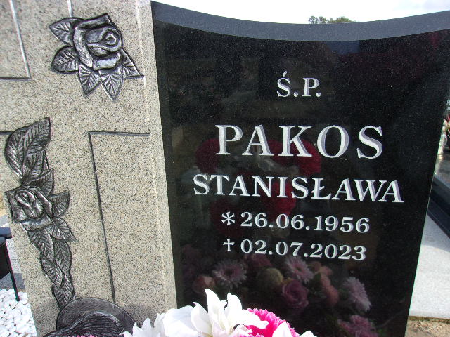 Stanisława Pakos 1956 Lubin - Grobonet - Wyszukiwarka osób pochowanych