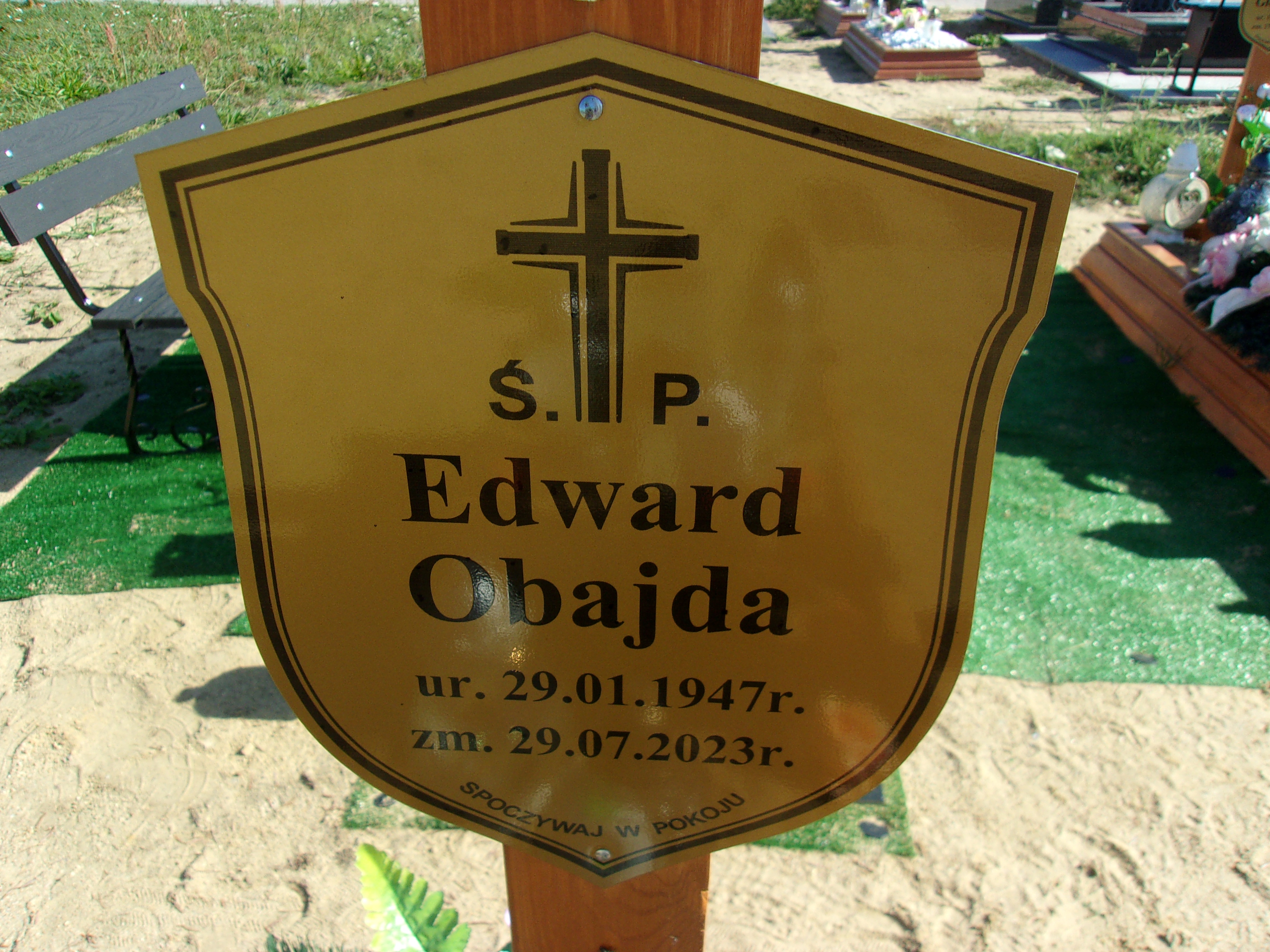 Edward Obajda 1947 Lubin - Grobonet - Wyszukiwarka osób pochowanych