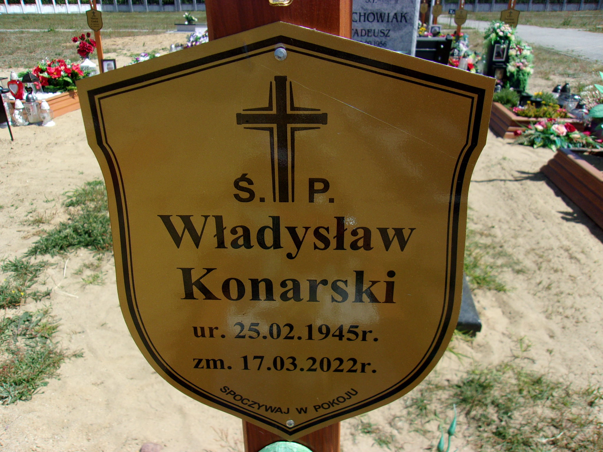 Władysław Konarski 1945 Lubin - Grobonet - Wyszukiwarka osób pochowanych