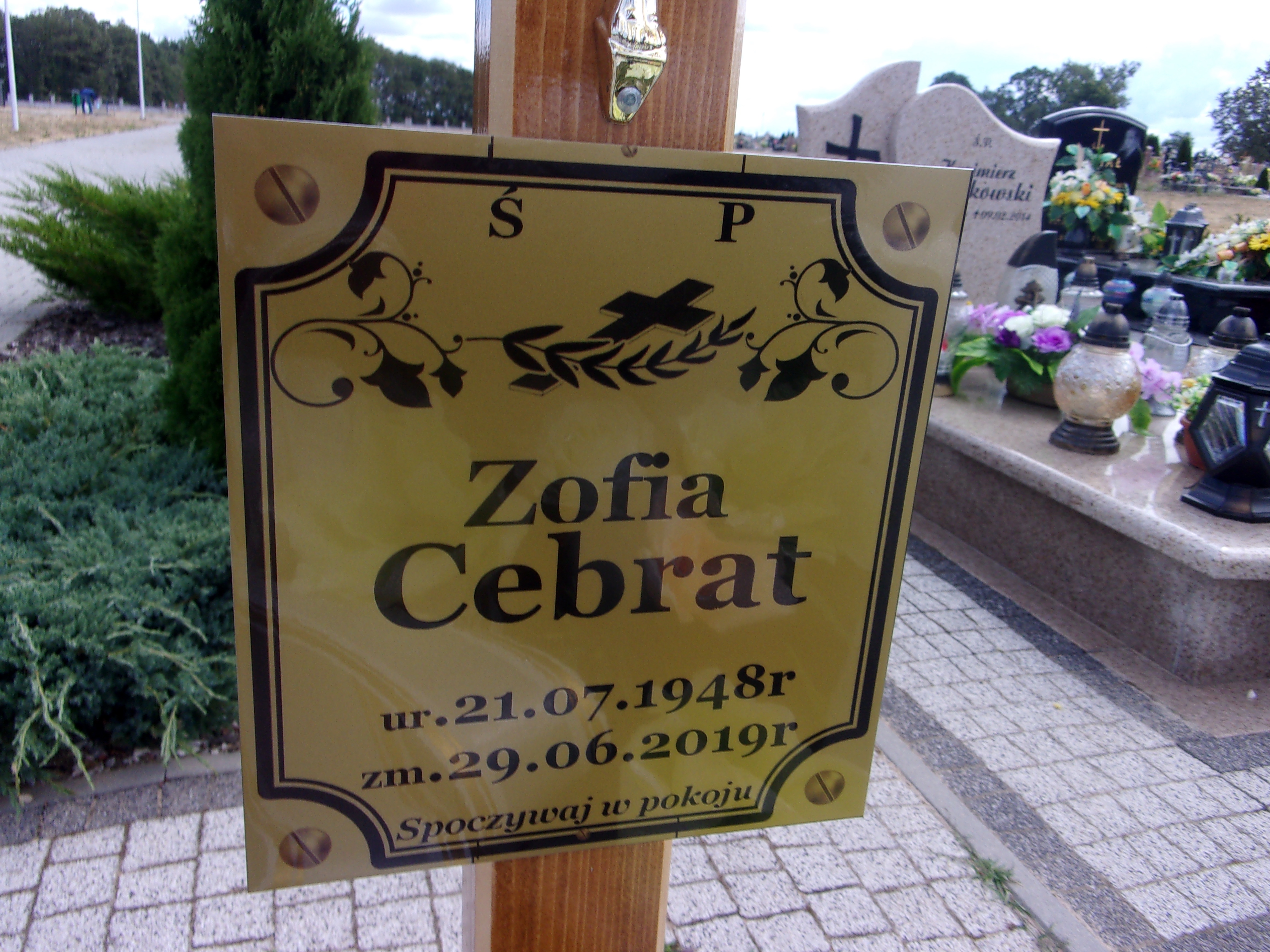 Grób Zofia Cebrat