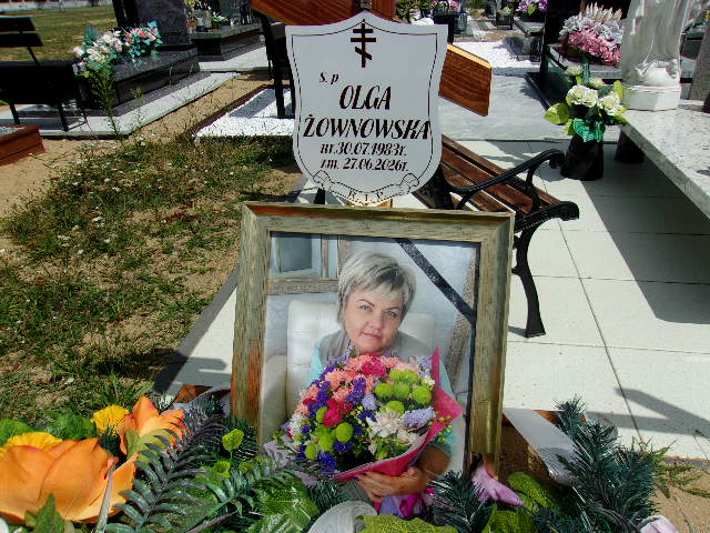 Olga Żownowska 1983 Lubin - Grobonet - Wyszukiwarka osób pochowanych