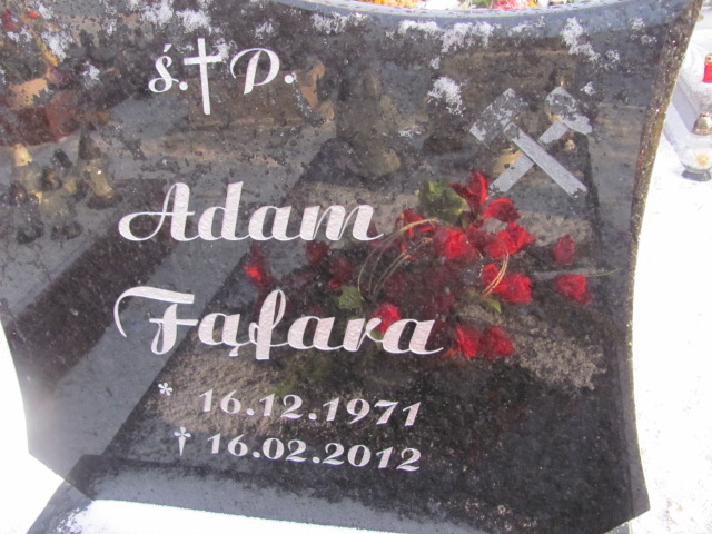 Adam Fąfara 1971 Lubin - Grobonet - Wyszukiwarka osób pochowanych