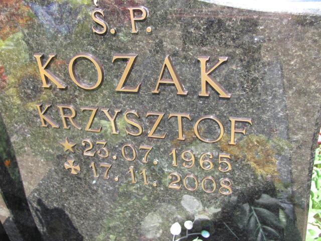 Paweł Kozak 1985 Lubin - Grobonet - Wyszukiwarka osób pochowanych