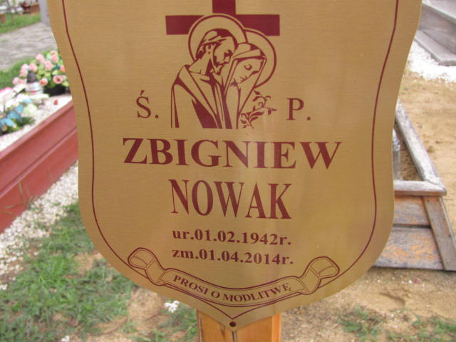 Zbigniew Nowak 1942 Lubin - Grobonet - Wyszukiwarka osób pochowanych