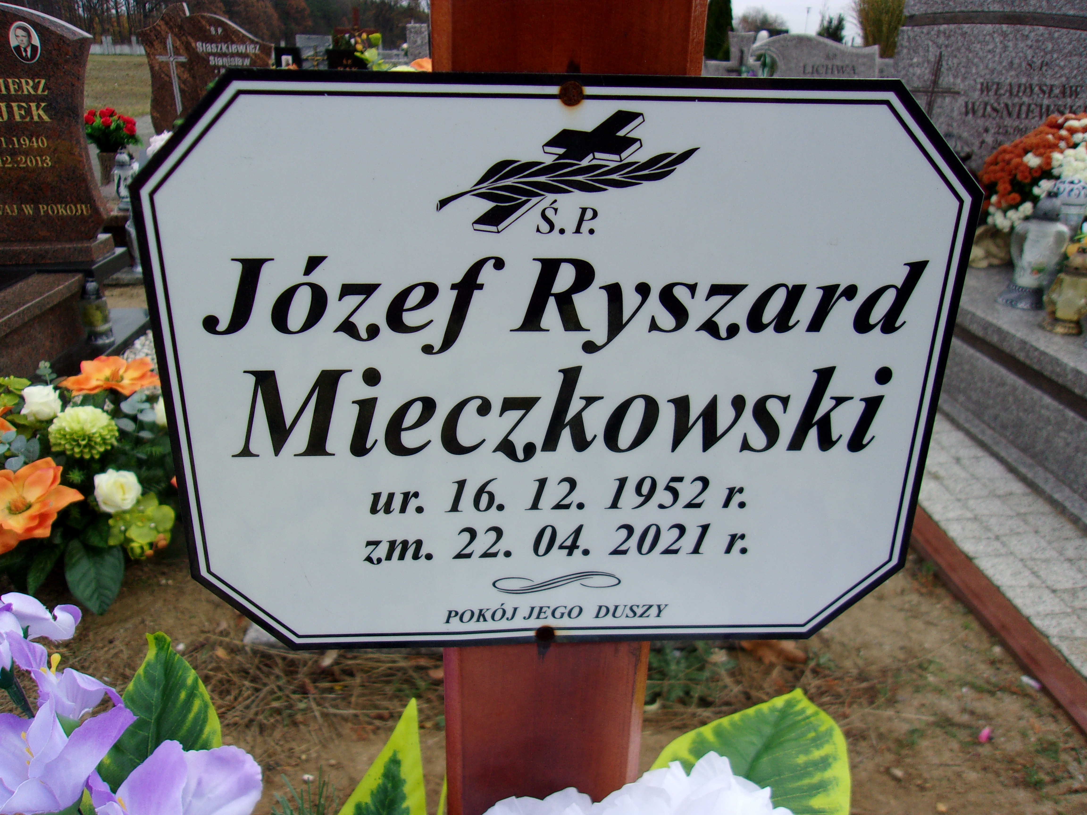 Józef Mieczkowski 1952 Lubin - Grobonet - Wyszukiwarka osób pochowanych