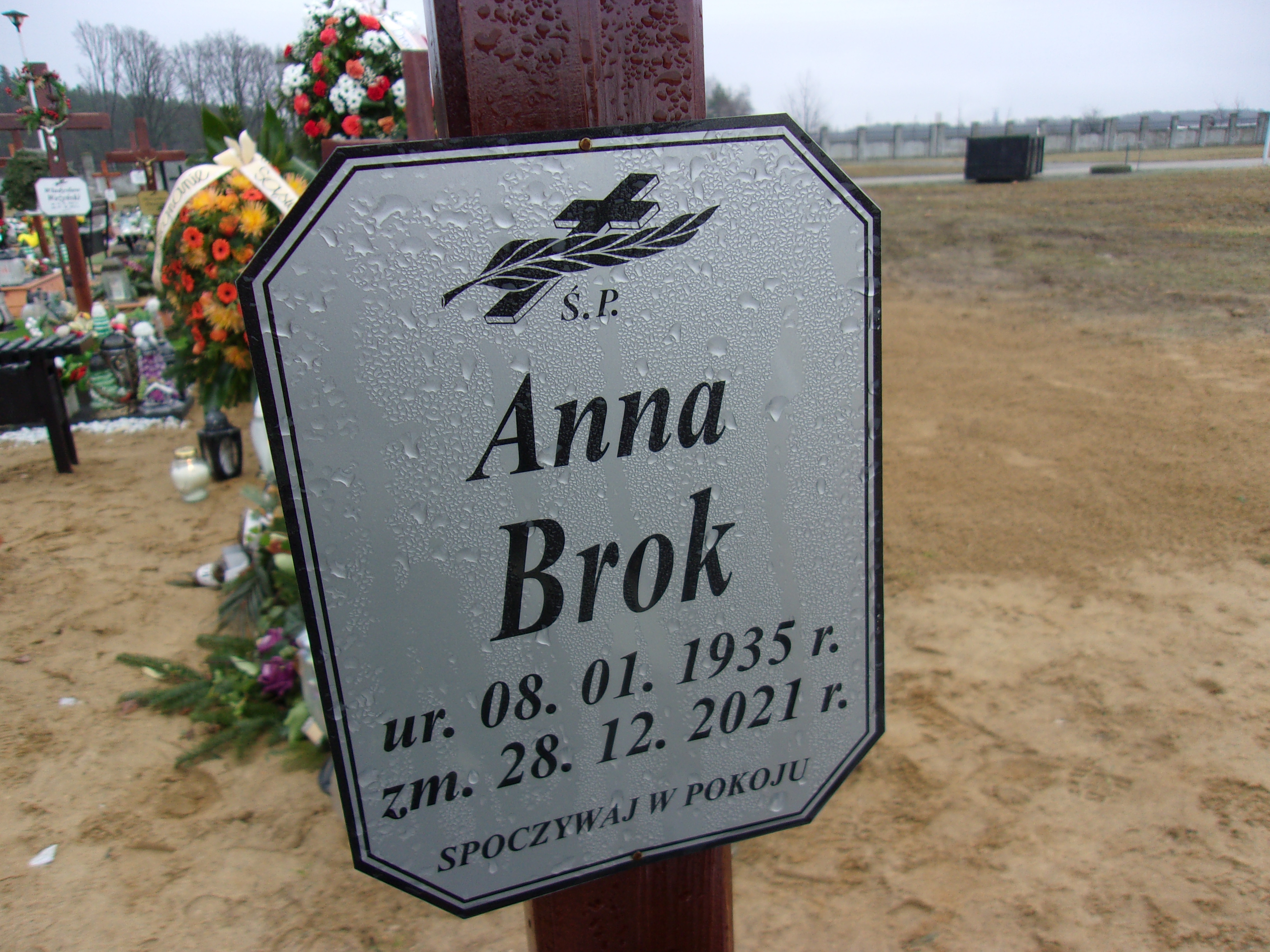 Anna Brok 1935 Lubin - Grobonet - Wyszukiwarka osób pochowanych